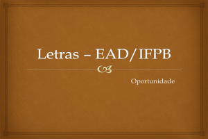 Letras – EAD-ifpb